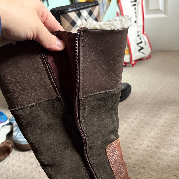 Pajar Brown and Dark Gray Women\'s Winter Boots